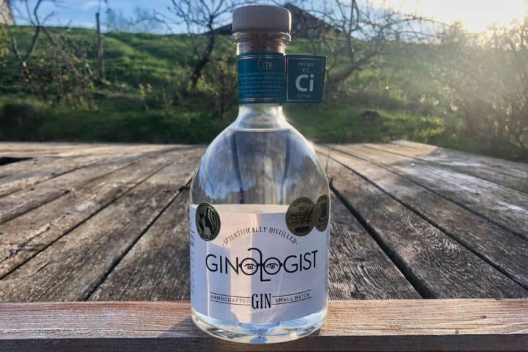 Eine Flasche des Ginologist Citrus Gins