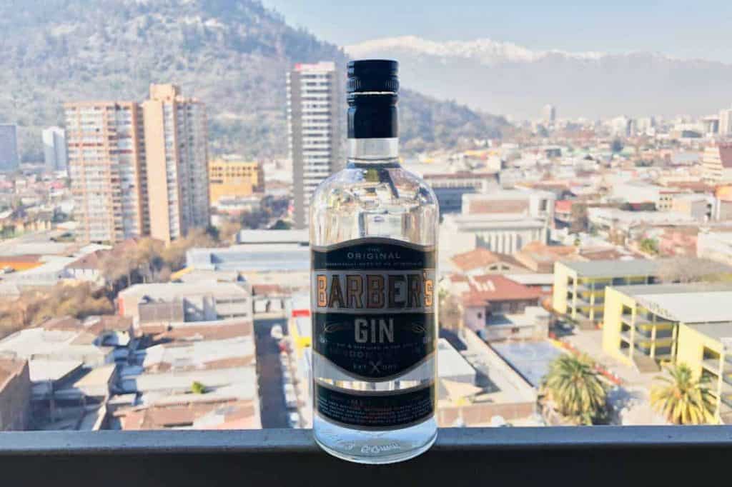 Eine Flasche des Barber's Gins